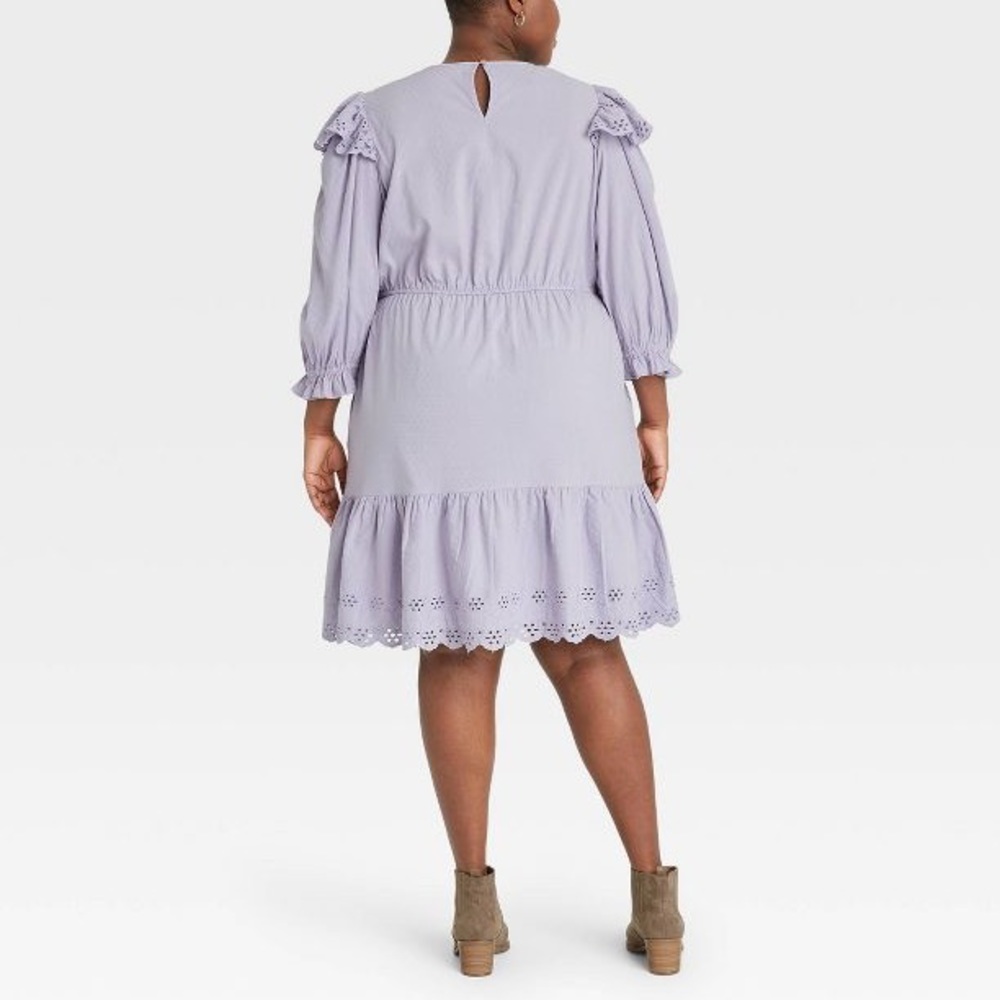 Ruffle Long Sleeve Ruffle Dress - Universal Thread - Picture 3 of 3